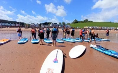 Lifeworks Young Adults enjoy a day out at Broadsands Beach
