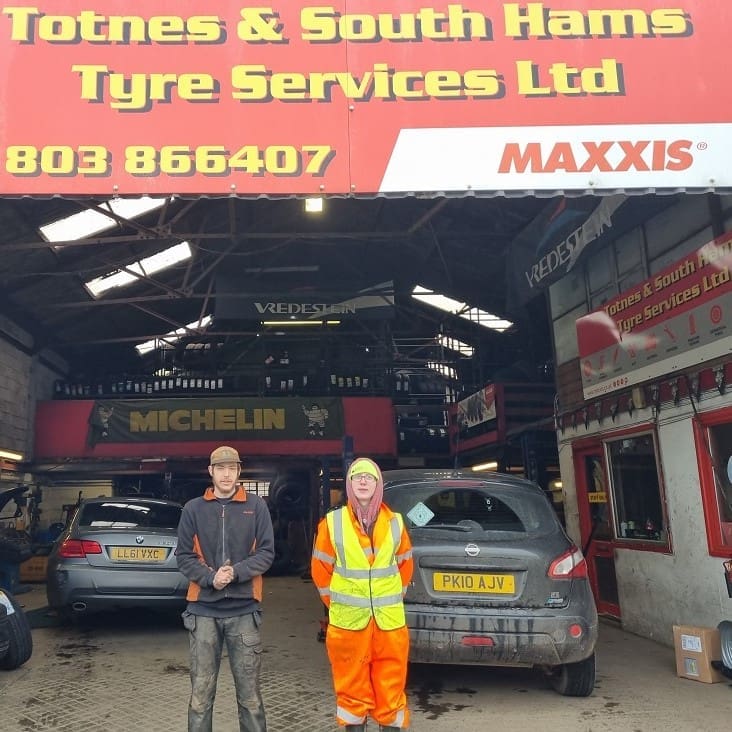 Lifeworks work placement Totnes Tyres